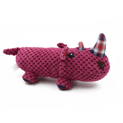 Machine-Washable Plush Toys Stuffed Animal Funny Pet Toy Animals Shape Chew Toys for Dogs